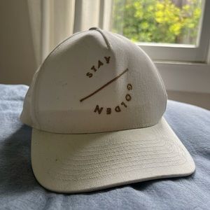 White & Gold women’s baseball trucker hat